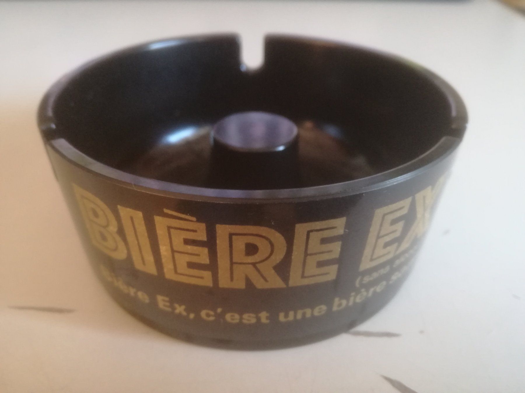 Ornamin Aschenbecher: Vintage Aschenbecher EX BIER – Gebraucht aus Sursee von Ursus_LU 1