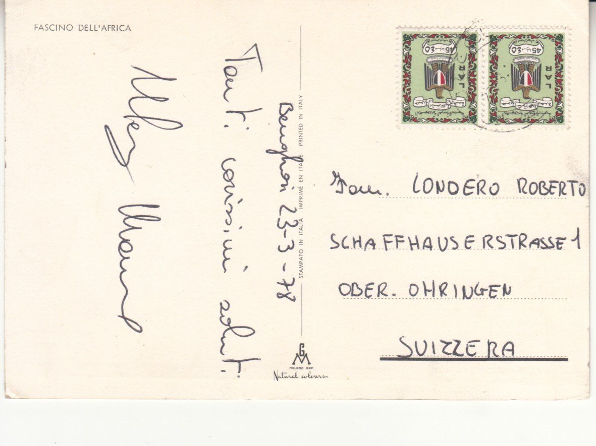 Cartes postales: Benghazi 1978 – D'occasion à Bürglen TG par StampGraf 1