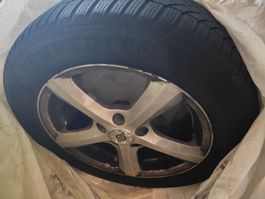 Jante aluminium avec pneu hiver Semperit 205/55 R16 91T