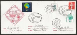 Ballon Schweiz 1988 Deutschland Gersthofen Teugn Luftpost