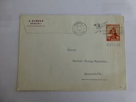 Pro Juventute 1940 Nr.95 Solothurnerin auf Gesch-Brief