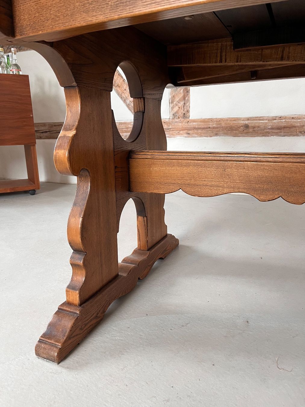 &Tradition Tische: Antiker Holztisch mit Schieferplatte – Gebraucht aus Alpnachstad von Hallo_22 1