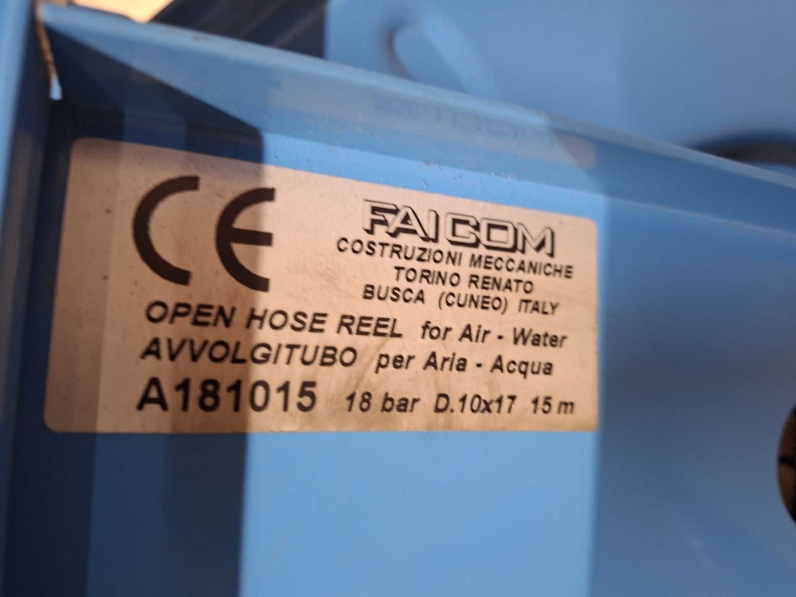 Compressori: FAICOM Schlauchaufroller mit Druckluftschlauch – Usato da Niederuzwil venduto da peter. 2