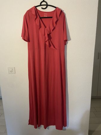 Robe longue corail