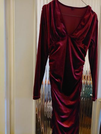 robe soirée velour longue et body de danse gym M 37