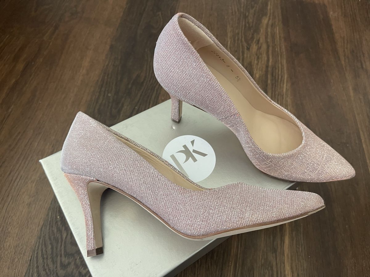 Kaiser Scarpe da donna: Peter Kaiser Pumps Ebby Rosa Shimmer 38.5 NEU – Nuovo e nell'imballaggio originale da Maur venduto da Ilim88 1