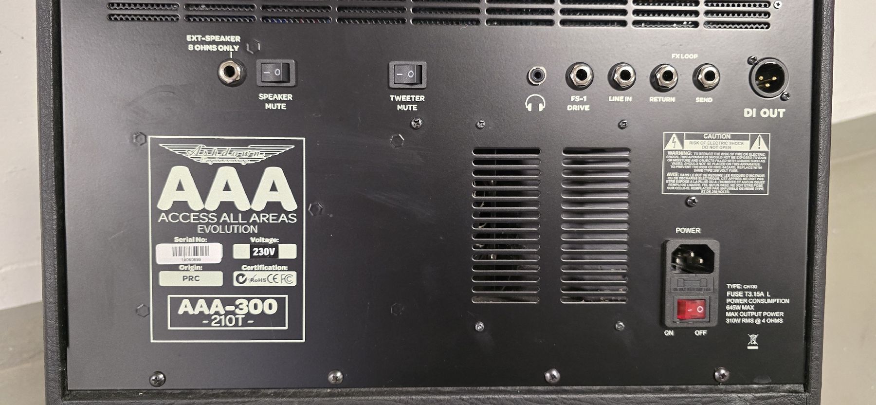 Ashdown Engineering Amplificatori: Ashdown AAA 300-210T mit Box 115T – Usato da Emmetten venduto da Amelandrea 9