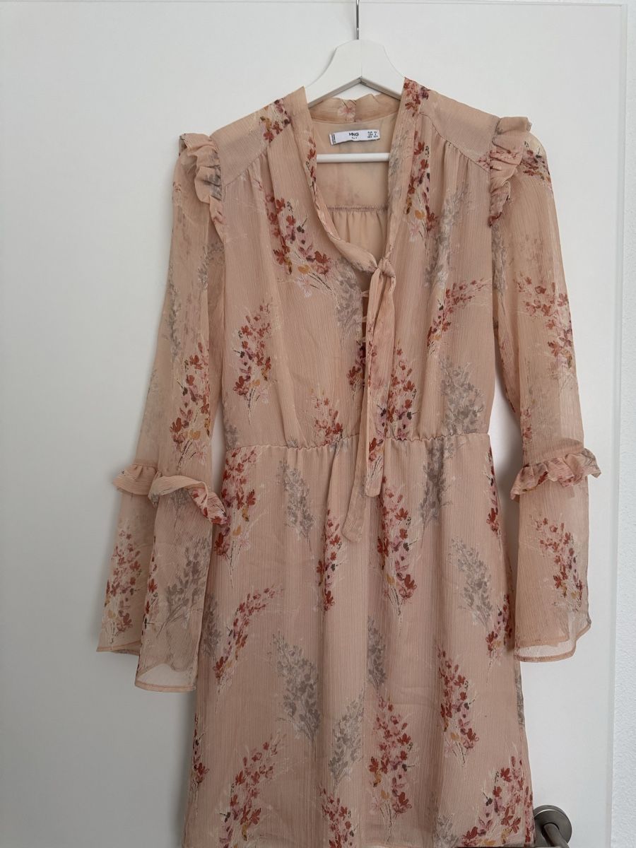Mango Vestiti: Mango Blumenkleid Rosé Gr. XS – Usato da Staufen venduto da M19M