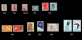 Rumänien Briefmarken 1900-35 und 1960-71