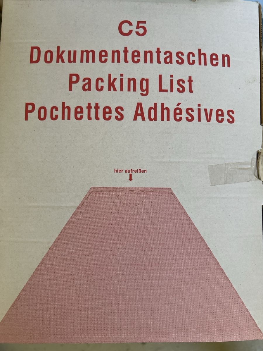 Buste & buste per spedizione: C5 Dokumententaschen - Packing List -1000 Stück – Nuovo e nell'imballaggio originale da Wettingen venduto da Kawasaki987