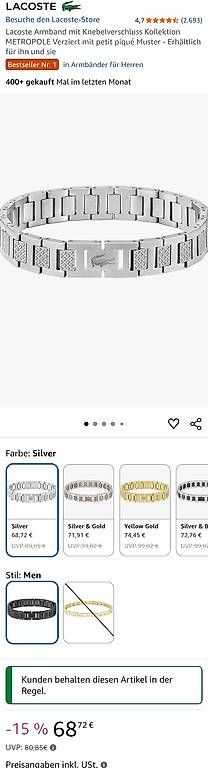 Bracciali & Braccialetti: Armband La Coste – Usato da Hilterfingen venduto da linda097