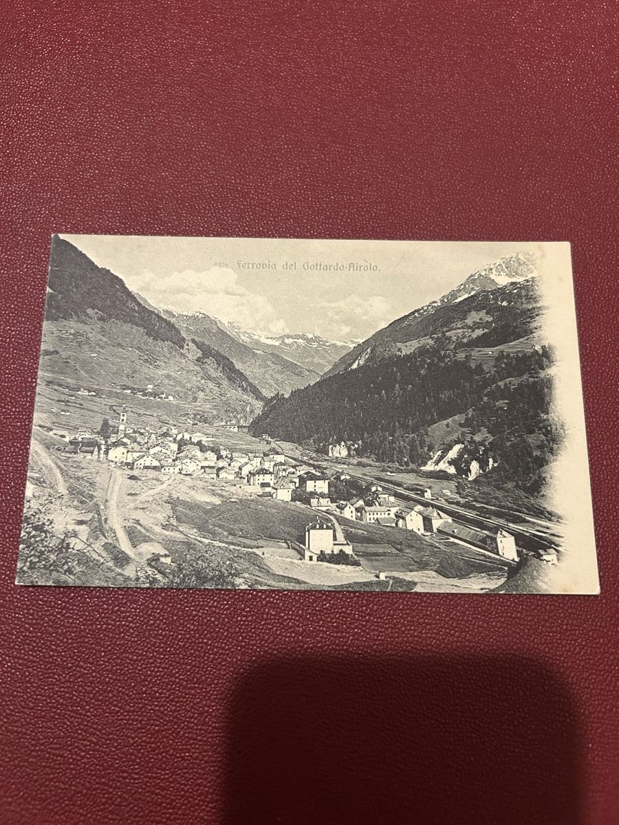 Cartoline postali: Ferrovia del Gottardo, Airolo – Usato da Breganzona venduto da Milesbo