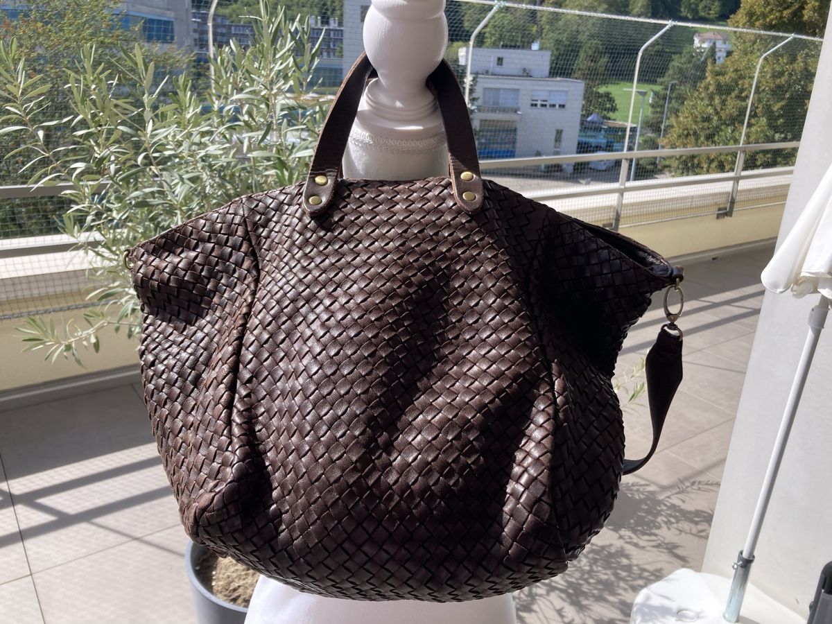 Borse da donna: Label 17 Cabas Medium dunkelbraun  – Usato da Thalwil venduto da helvetaki