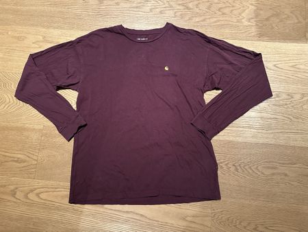 Carhartt Langarmshirt / Longsleeve Bordeaurot Gr. M