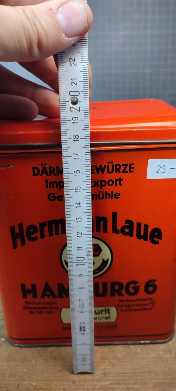 Barattoli: Wunderschöne antike Blechdose Hermann  Laue  Hamburg 6 – Usato da Gelterkinden venduto da MYSTOREFORYOU4460 8