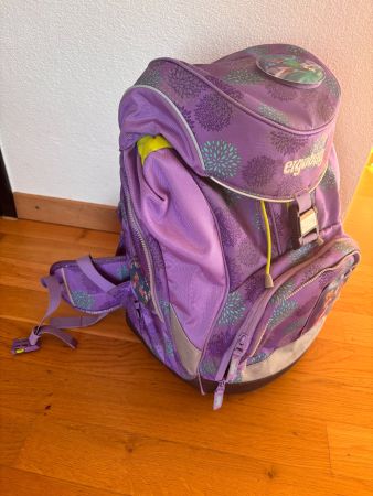 ergobag Schulthek Set violett Mädchen gebraucht