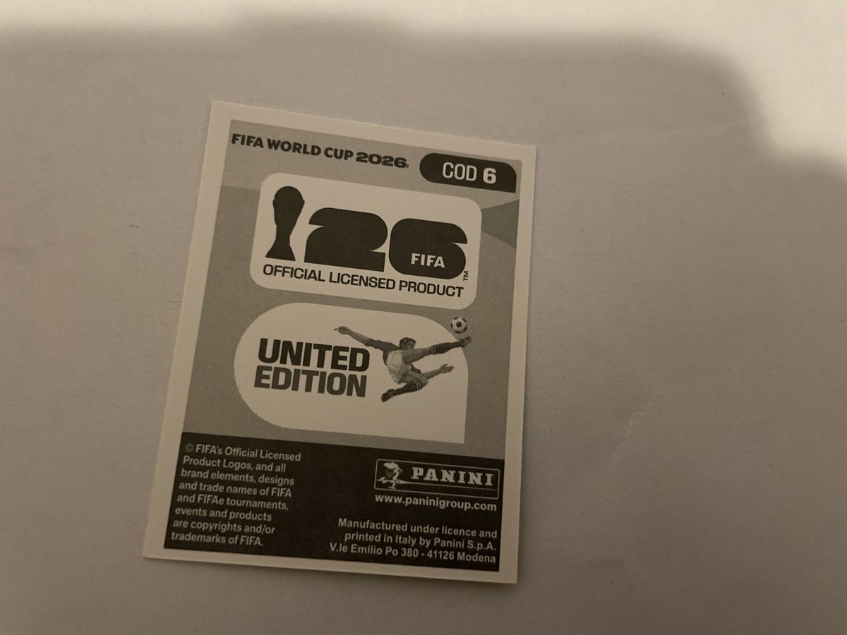 Panini Sammelbilder & Trading cards: FIFA WM 2026 Chacel Mbemba COD 6 – Neu (gemäss Beschreibung) aus Winterthur von Cobraforce 1