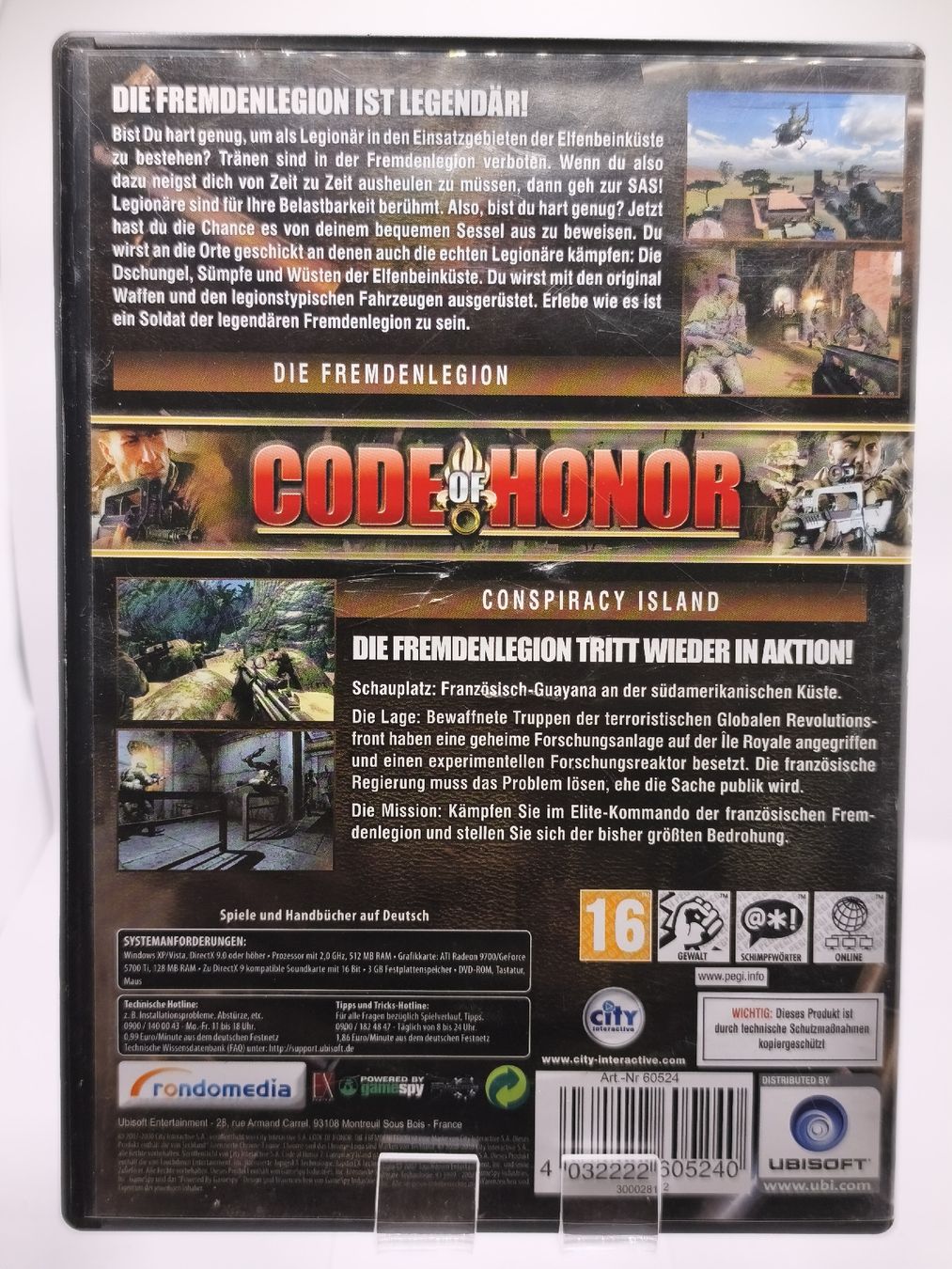 Giochi: DVD PC Code of Honor Compilation - Jeu PC Action Rare! – Usato da Conthey venduto da Th3gr4yf0x 1