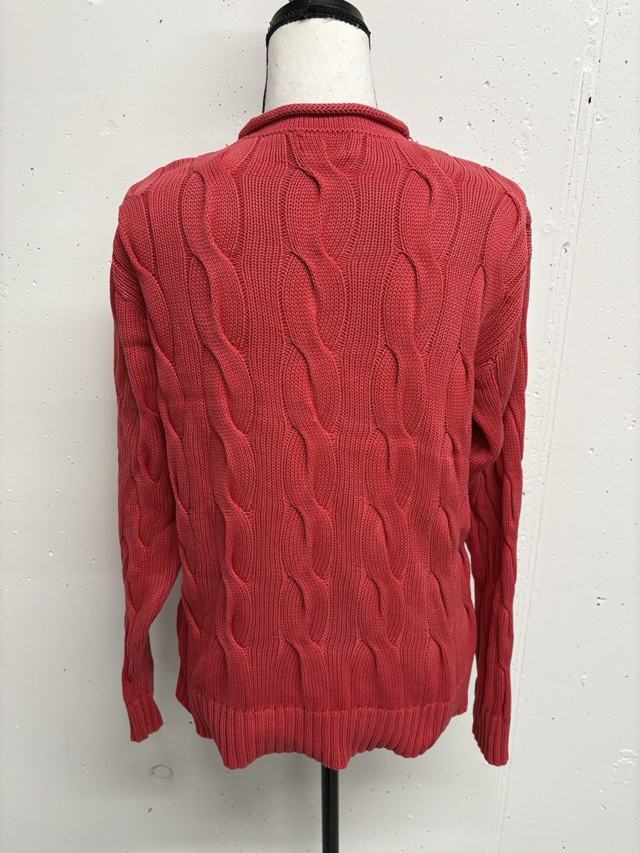 Polo Ralph Lauren Pullover & Sweatshirts: Polo Ralph Lauren Pullover Gr. M rot Baumwolle Zopfmuster – Gebraucht aus Regensdorf von secondchancefashion 2