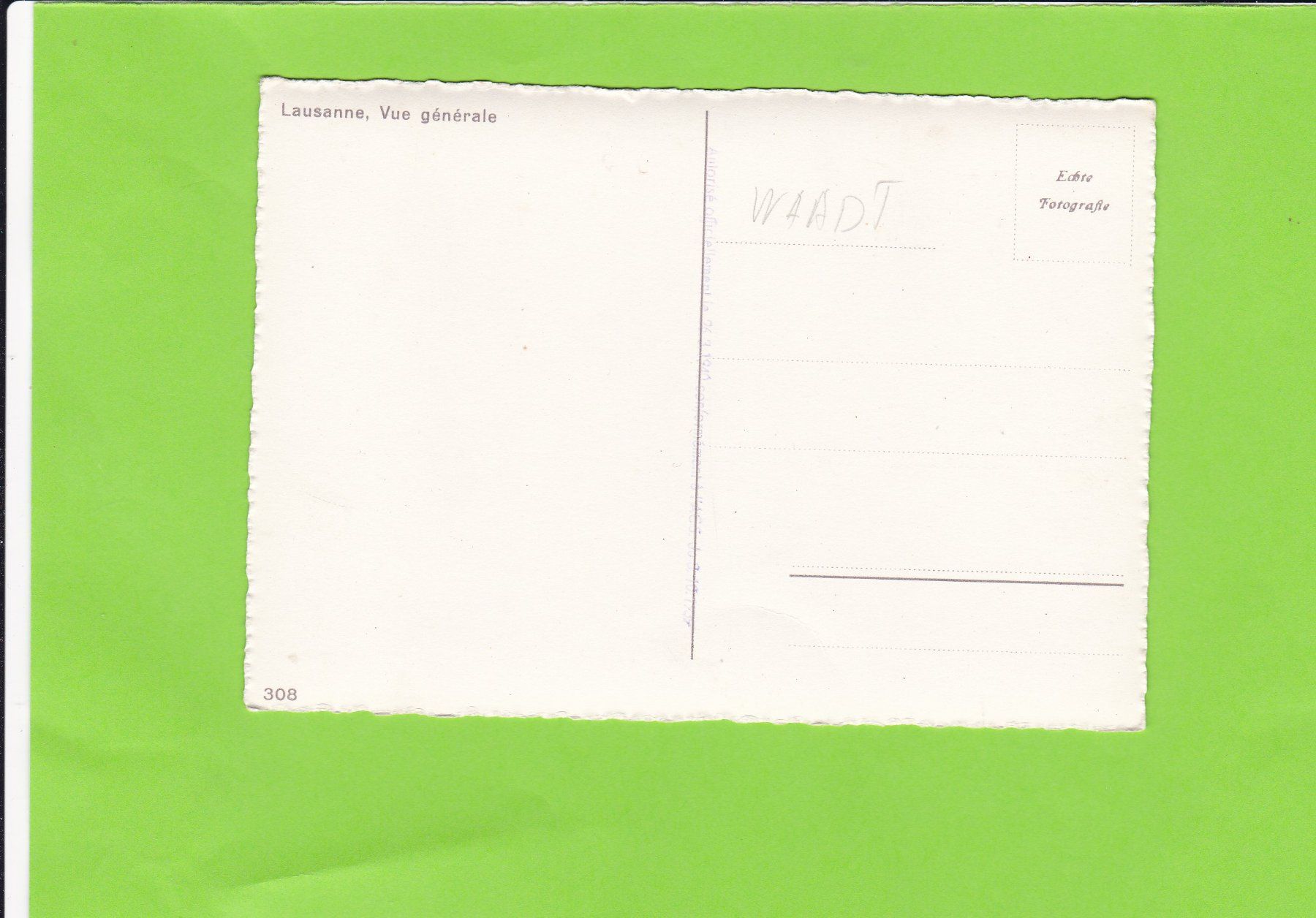 Cartoline postali: Lausanne, vue générale – Usato da St. Peterzell venduto da neckertal 1