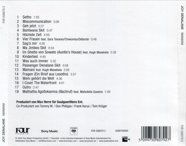 CD: Joy Denalane – Mamani – Usato da St.Gallen venduto da jalamusic 1