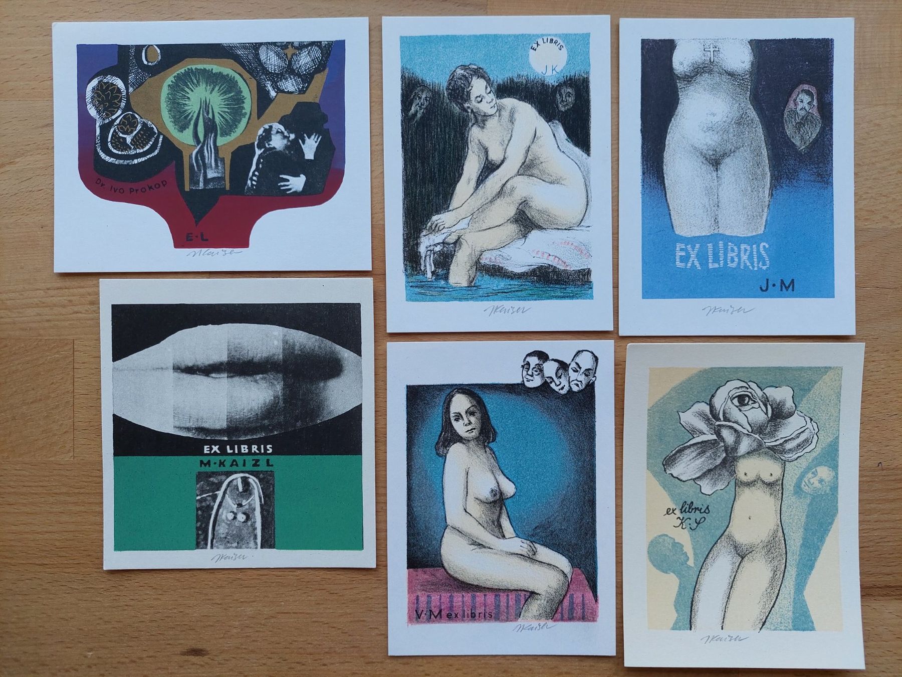 Grafica & Litografie: Sammlung Exlibris Jaroslav Kaiser signiert – Usato da Obfelden venduto da Exlibris-Art 2