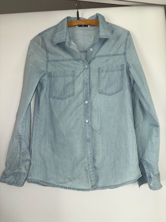 Jeanshemd Damen, hellblau, Grösse 36