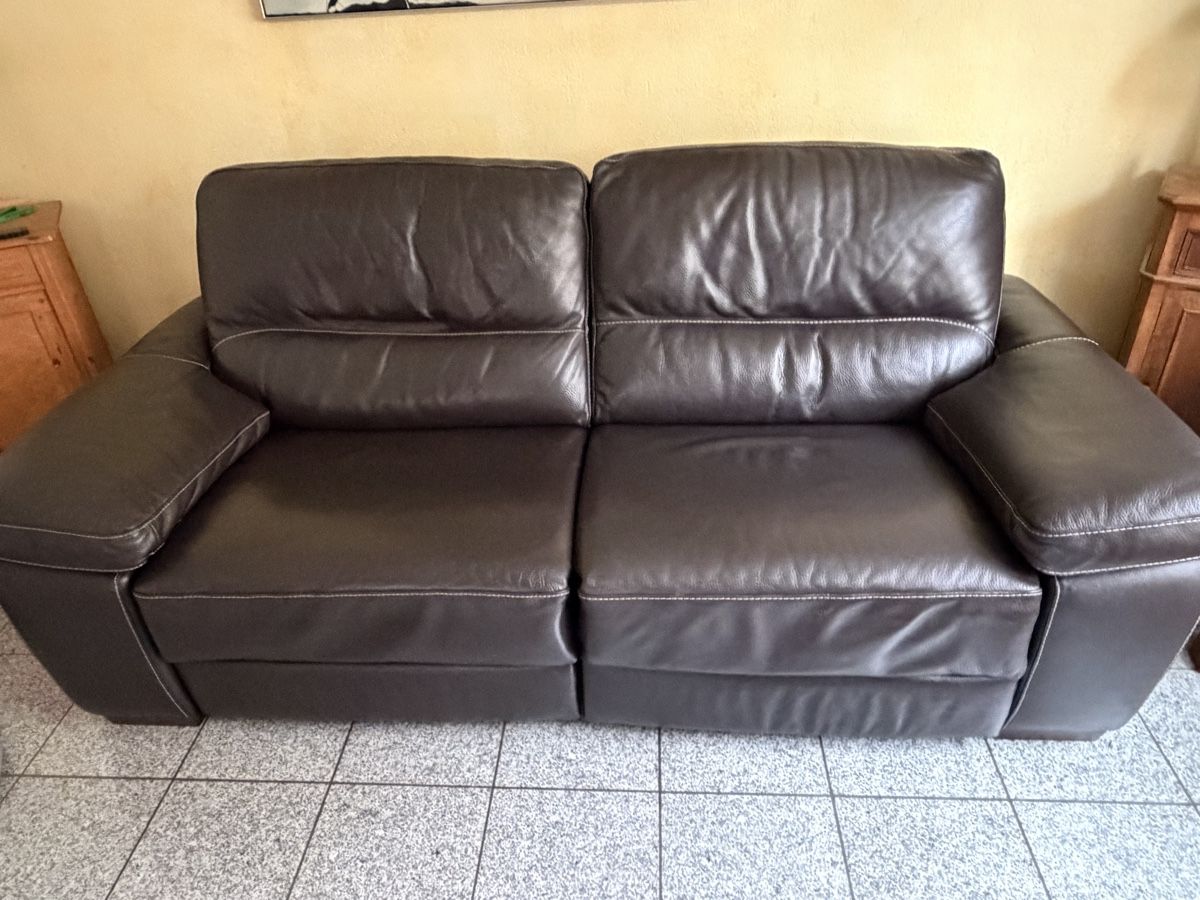Sofas:  Sofa 3-sitzig Leder braun  – D'occasion à Beromünster par Ctempo 5