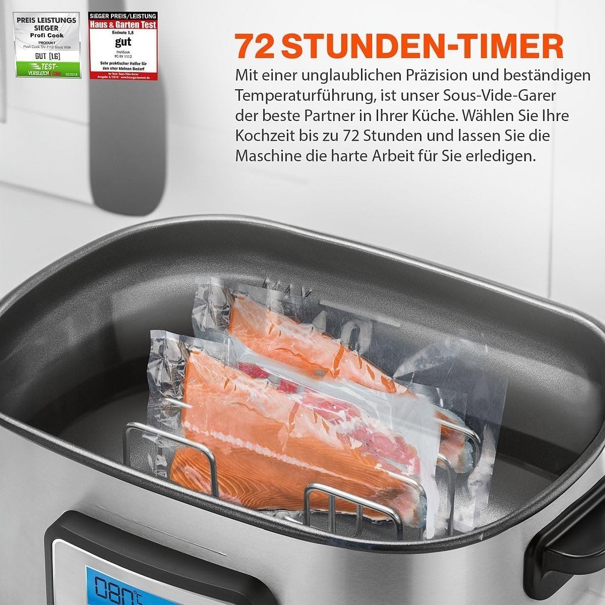 Elettrodomestici da cucina: Sous Vide Garer 8,5L 72h Timer Joghurt Warmhaltefunktion – Nuovo e nell'imballaggio originale da St. Gallen venduto da sch_zsz7 1