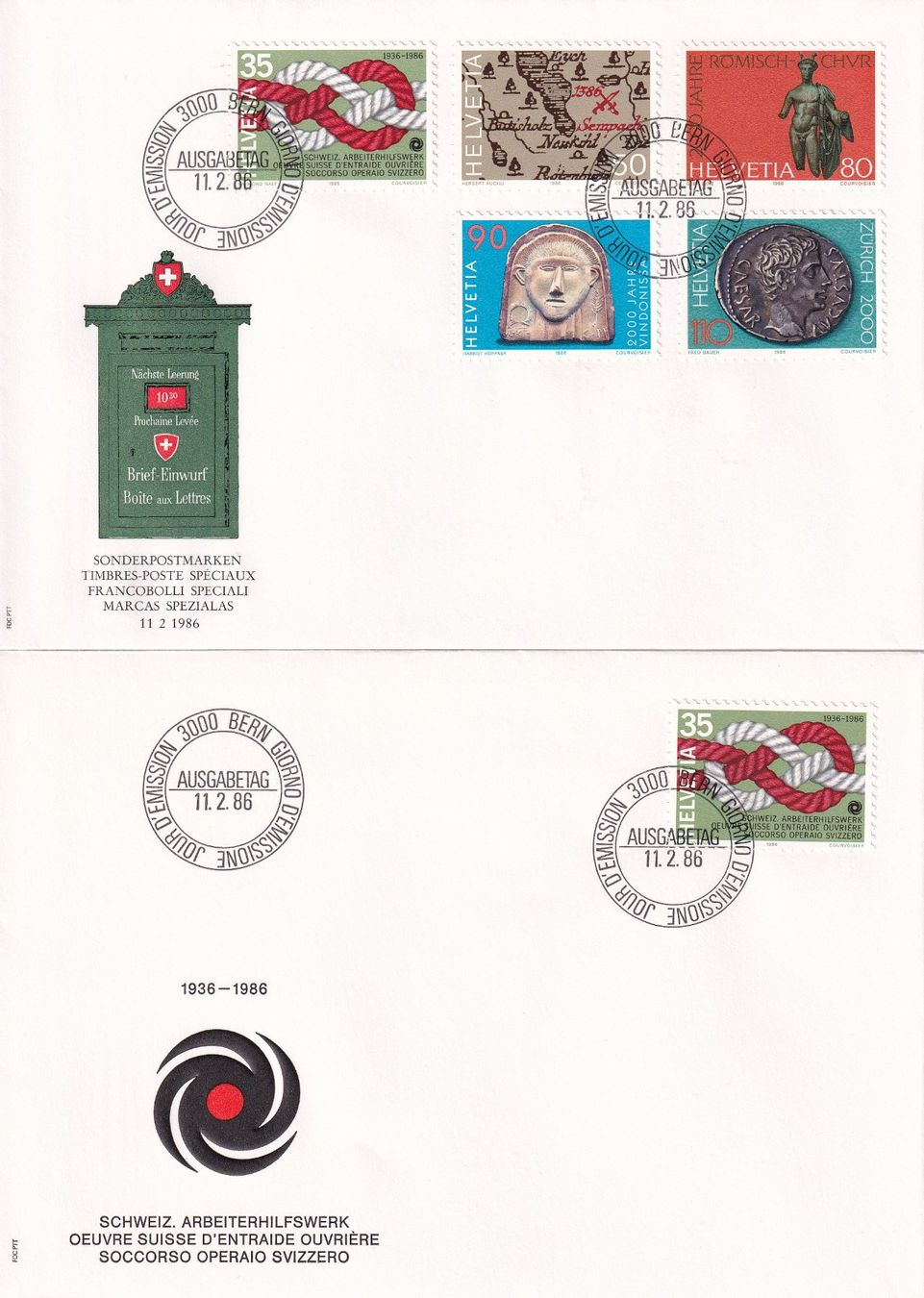 Tutti i francobolli: Lot 8 Briefe FDC 1985 - 1986 – Usato da Rossa venduto da becky05 1