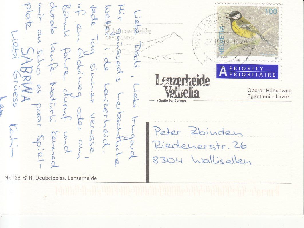 Cartoline postali: Tgantieni Lavoz 2009 – Usato da Bürglen TG venduto da StampGraf 1