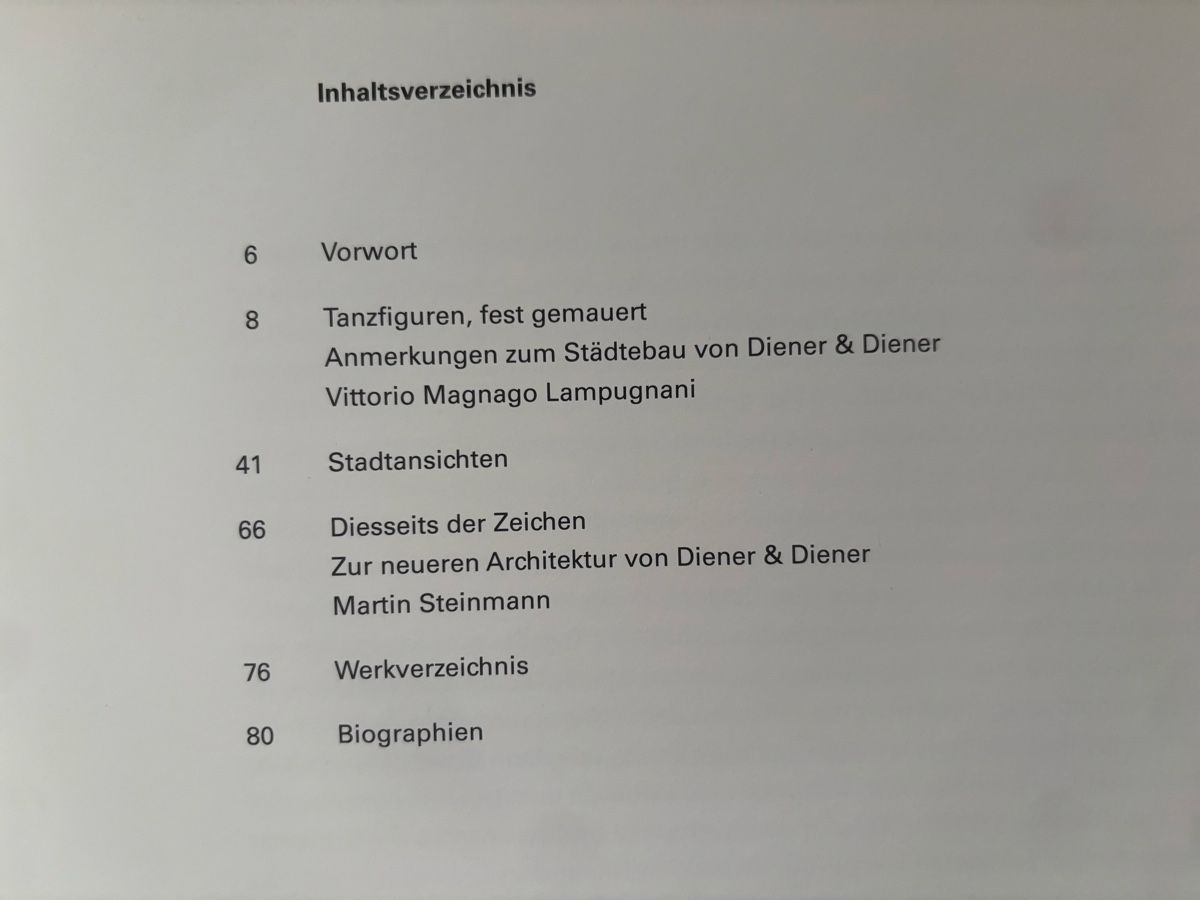 Libri: Stadtansichten. Diener & Diener – Usato da Zürich venduto da WWehrle 1