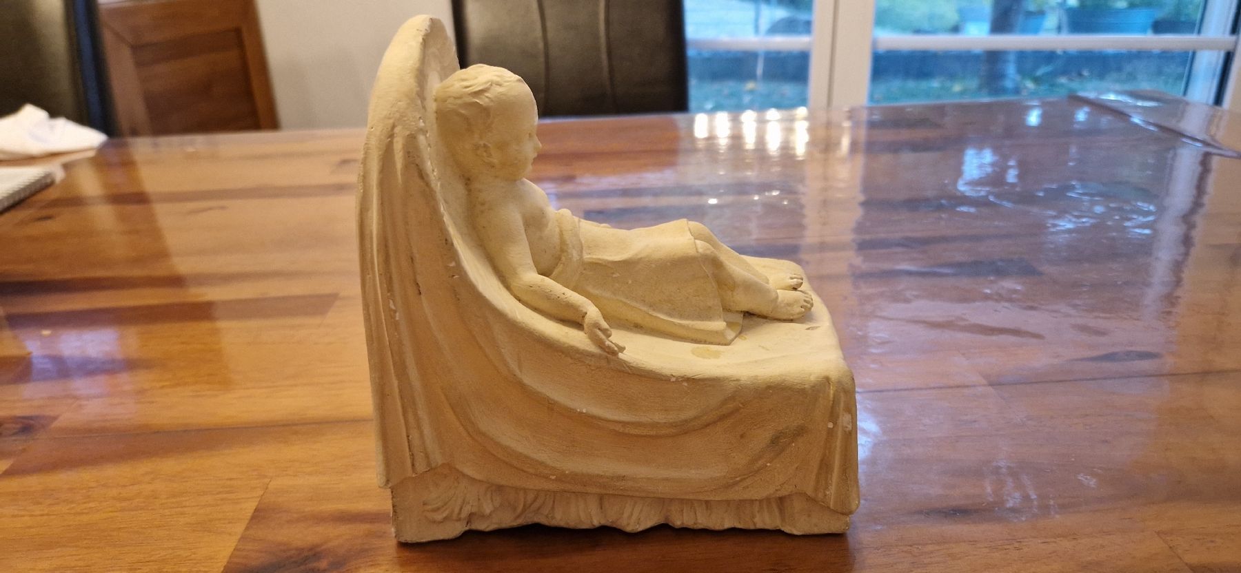 Statuette: Jesuskind Figur R. Payer Gips weiss – Usato da Hendschiken venduto da Eifel65 6