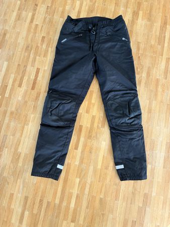 Schwarze Herren Motorradhose Grösse M