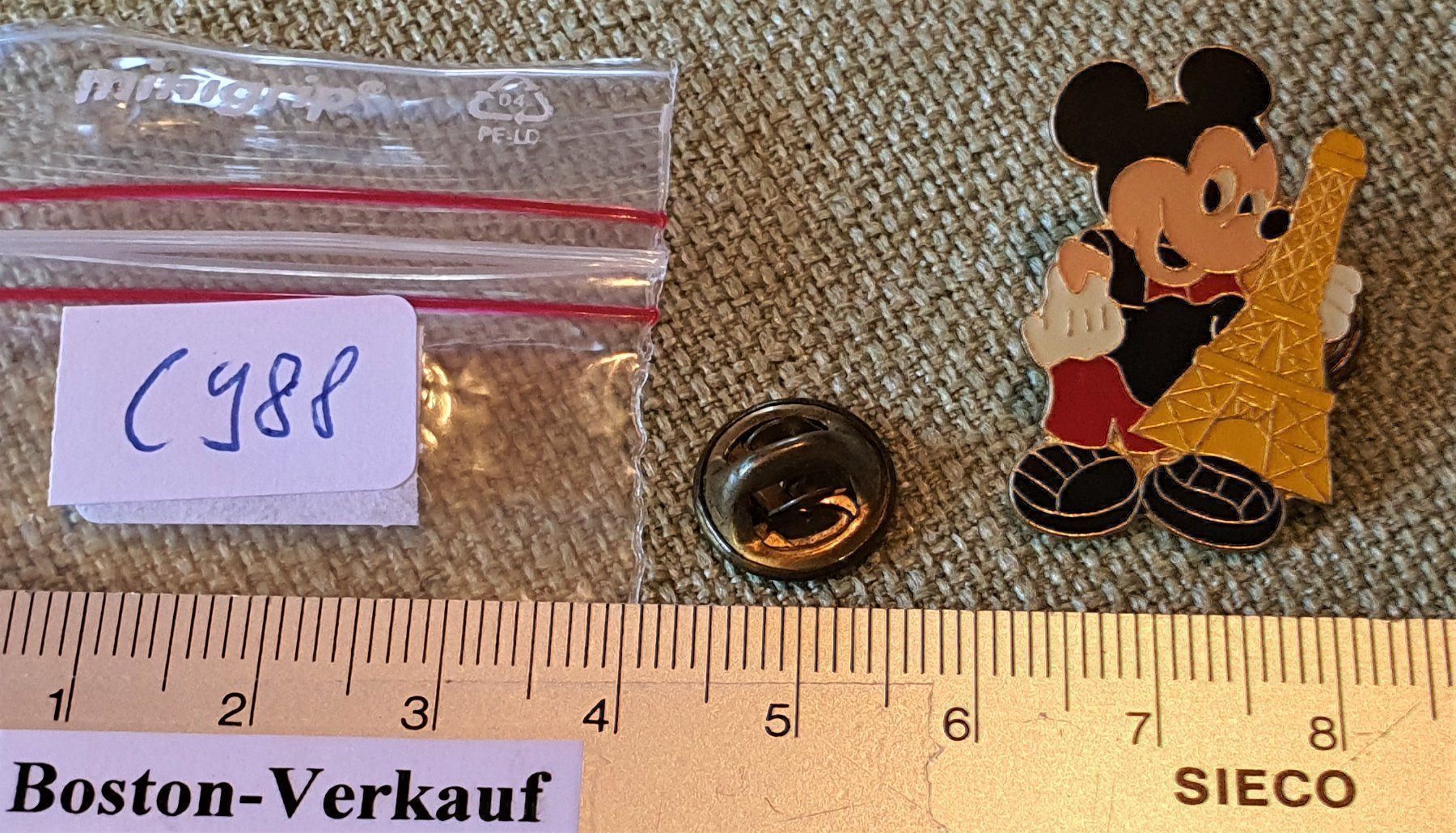 Placchette & Badge: C988 - Pin Mickey Mouse mit Eiffelturm – Usato da Reinach BL venduto da Boston-Verkauf 2