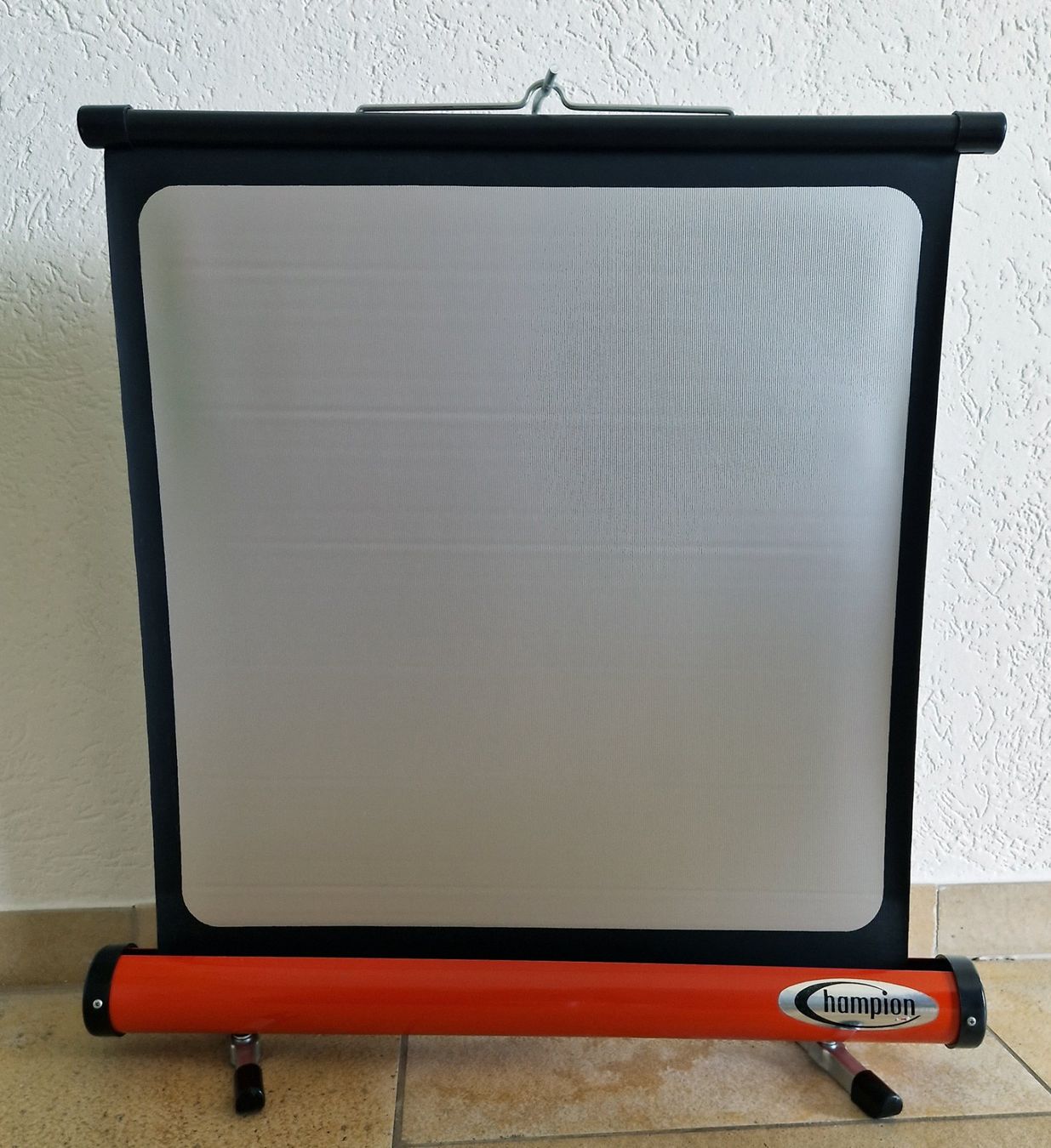 Heimkino: Kleine tragbare Rolloleinwand von Champion – Gebraucht aus Stallikon von sale-trade