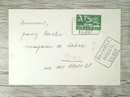 TR12 Enveloppe + Timbre Suisse 1938
