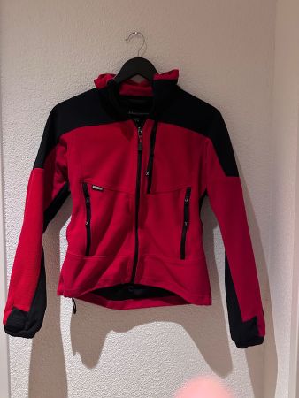 Haglöfs Damen Fleecejacke Rot/Schwarz – Top Zustand
