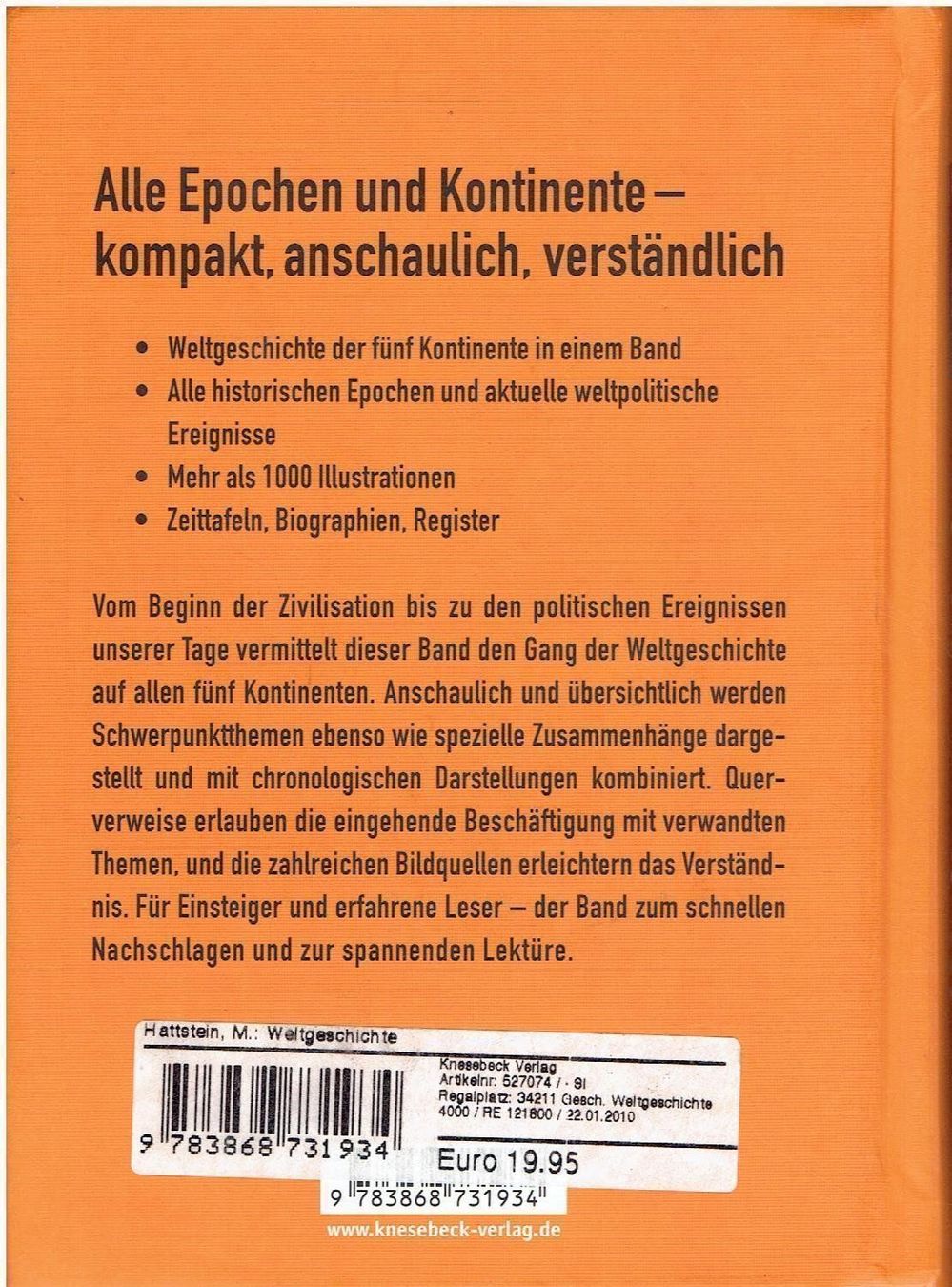 Libri: Weltgeschichte – Nuovo (secondo la descrizione) da Flims - Dorf venduto da Stagediver 1