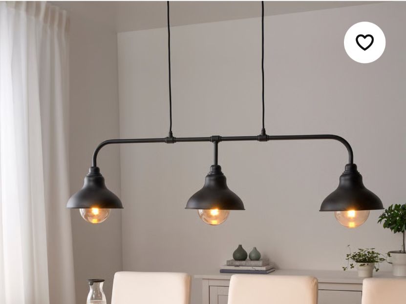 Ikea Lampadari & plafoniere: IKEA 3-Schirm Deckenlampe schwarz mit gold/bronze – Usato da Zürich venduto da tat_szj2