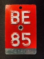 Velonummer BE85