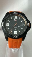 Armbanduhr Tommy Hilfiger schwarz orange guter Zustand