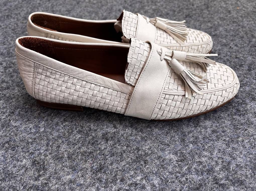 Chaussures femmes: Damenschuhe Gr. 39, ecru, weiches Leder – D'occasion à Weinfelden par Irishtinker 1