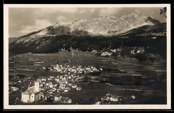 Cartoline postali: Savognin im Oberhalbstein, Gesamtansicht – Usato da Berlin venduto da bartko-reher