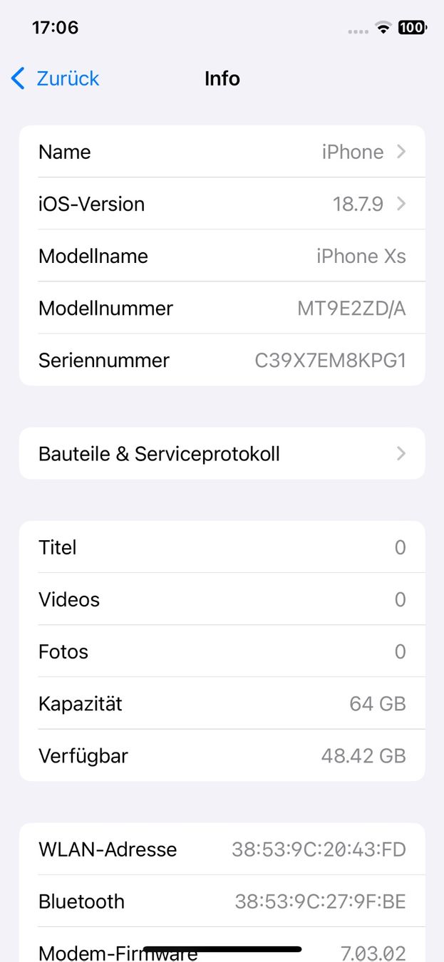 Apple Telefoni cellulari / Smartphones: iPhone XS, SpaceGrey, 64GB, inklusive Schutzhülle – Usato da Wettingen venduto da Jasper73 6