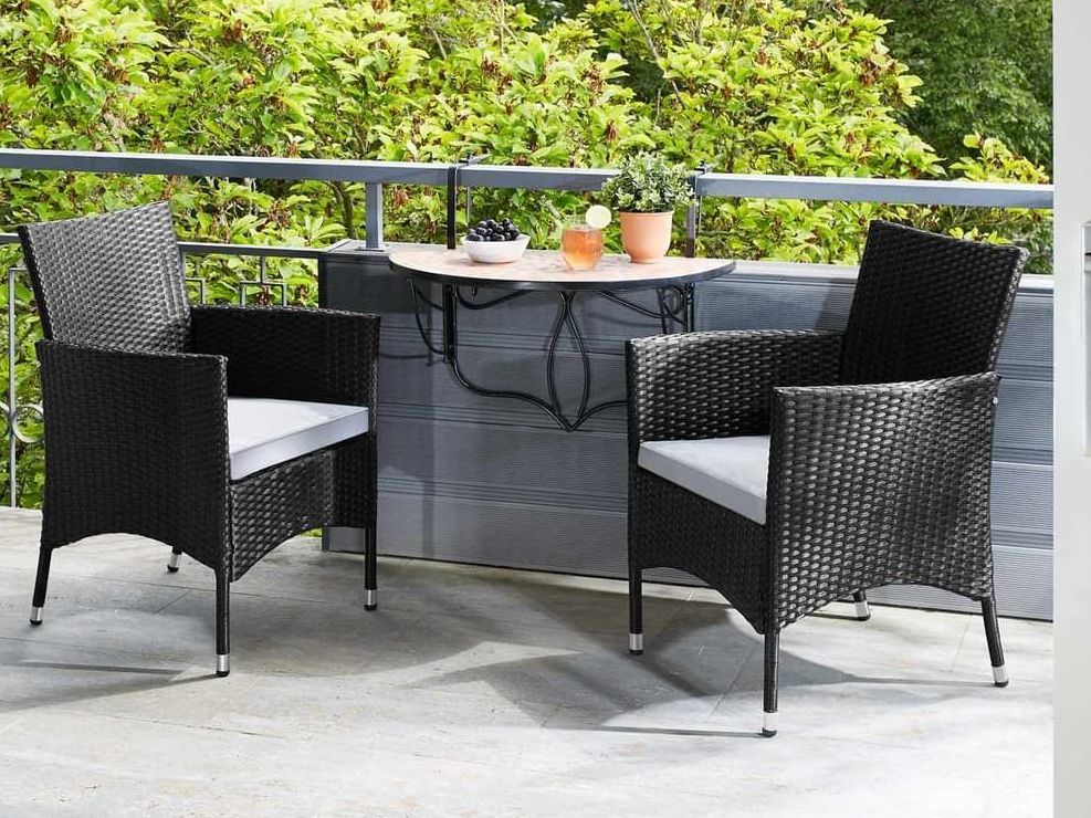Sedie: 2er Set Polyrattan Gartenstühle Royan – Nuovo e nell'imballaggio originale da Oberegg venduto da MR-shop