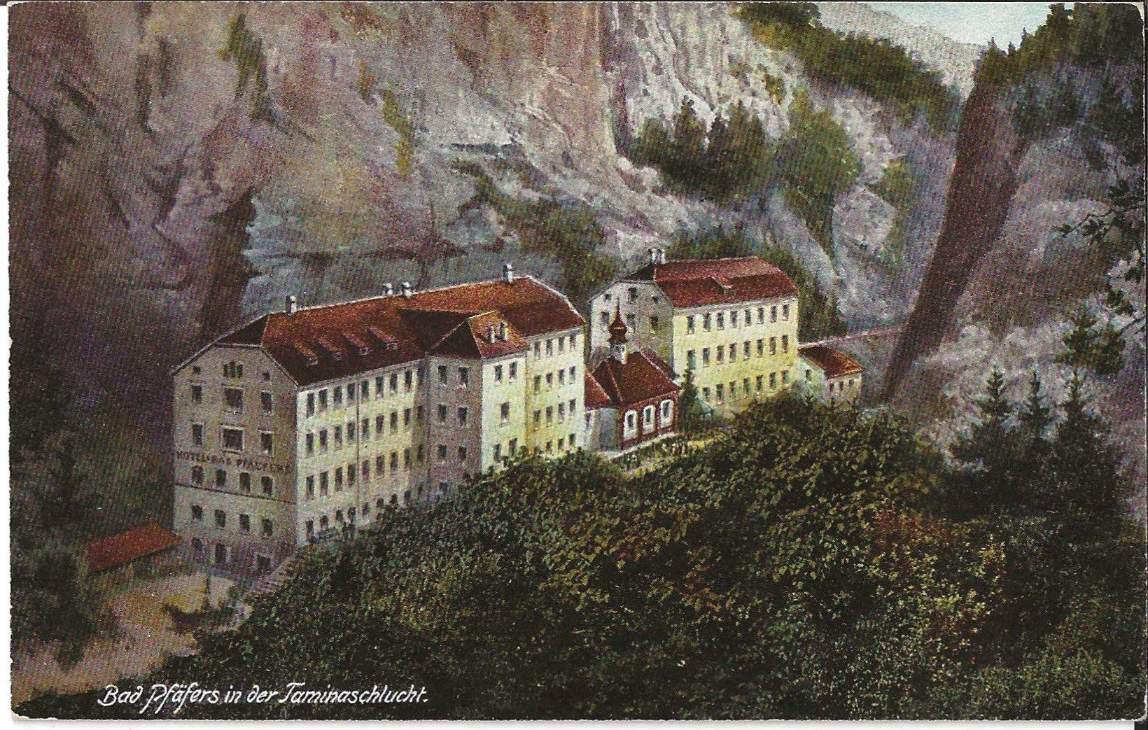 Cartes postales: Karte Bad Pfäfers – D'occasion à Zürich par Philacat11