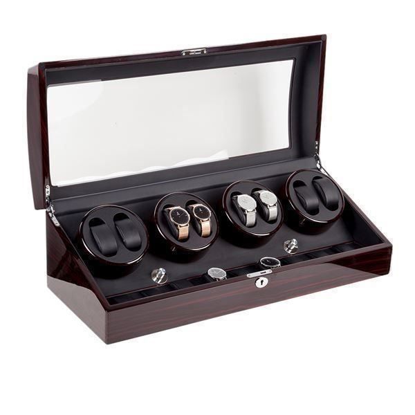 Scatole porta orologi: Uhrenbeweger Uhrenvitrine 8+9 Uhren – Nuovo (secondo la descrizione) da Thun venduto da onlino 1