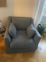 Gemütlicher Sessel mit Kissen, guter Zustand