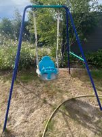 Kinderschaukel mit Sicherheitsgurt für Kleinkinder blau
